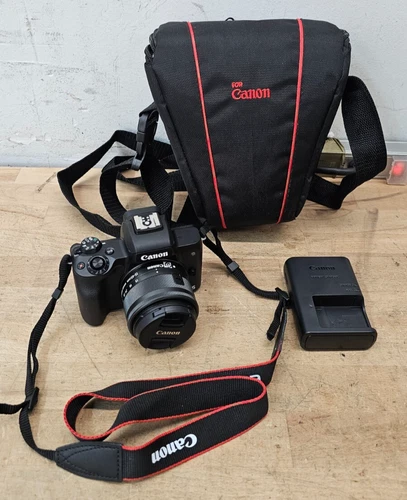 Canon EOS M50 Mark II Digital Camera W/ 15-45mm Lens *Shutter Count  1000* USED