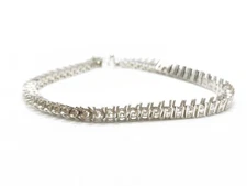 3 mm Round Tennis Bracelet Round Semi Mount Tennis Bracelet 925 Silver Bracelet