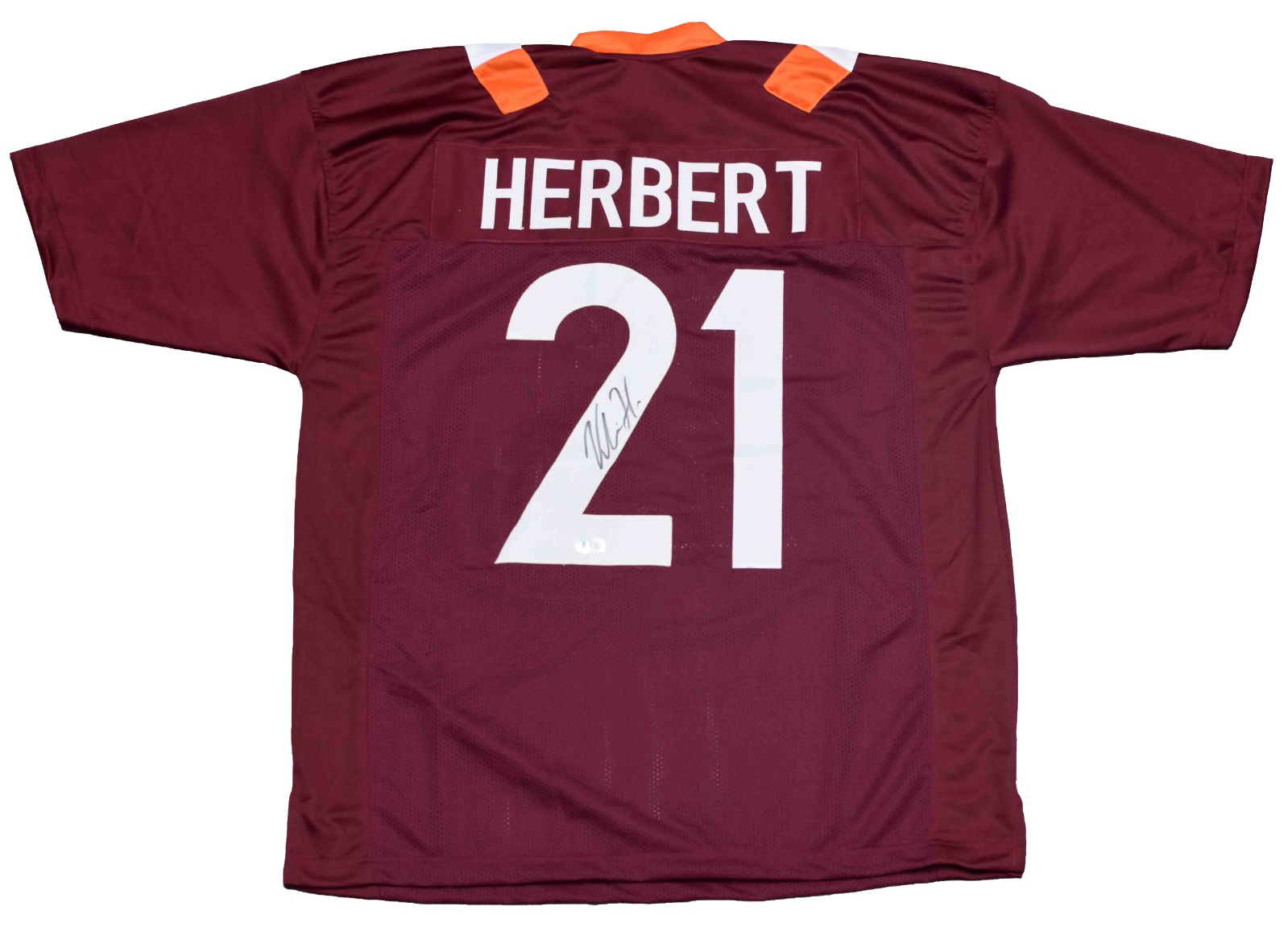 Khalil Herbert Autographed Signed Virginia Tech Hokies #21 JERSEY BECKETT 