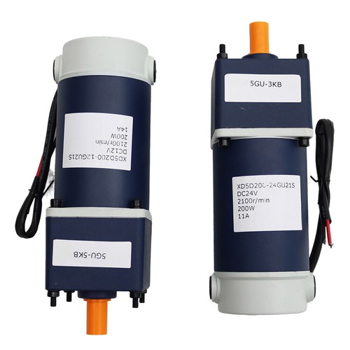 400/600RPM Worm Gear Reducer 12/24V Gearbox Electric Motor Speed Reducing 200W - Picture 11 of 26