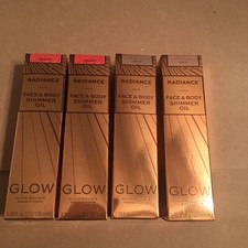 4X Revolution Glow Radiance Face  Body Shimmer Oil 2x gold 2x Bronze 3.38 Oz