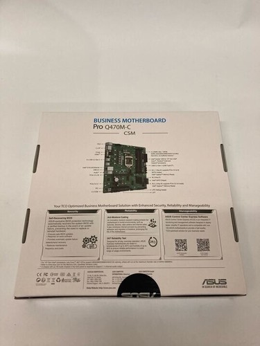 New in box Asus Pro Q470M-C/CSM Intel-based motherboard LGA1200 - Picture 2 of 6