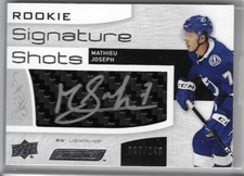 2018-19 Upper Deck Engrained Rookie Signature Shots #RSSMJ Mathieu Joseph  / 249