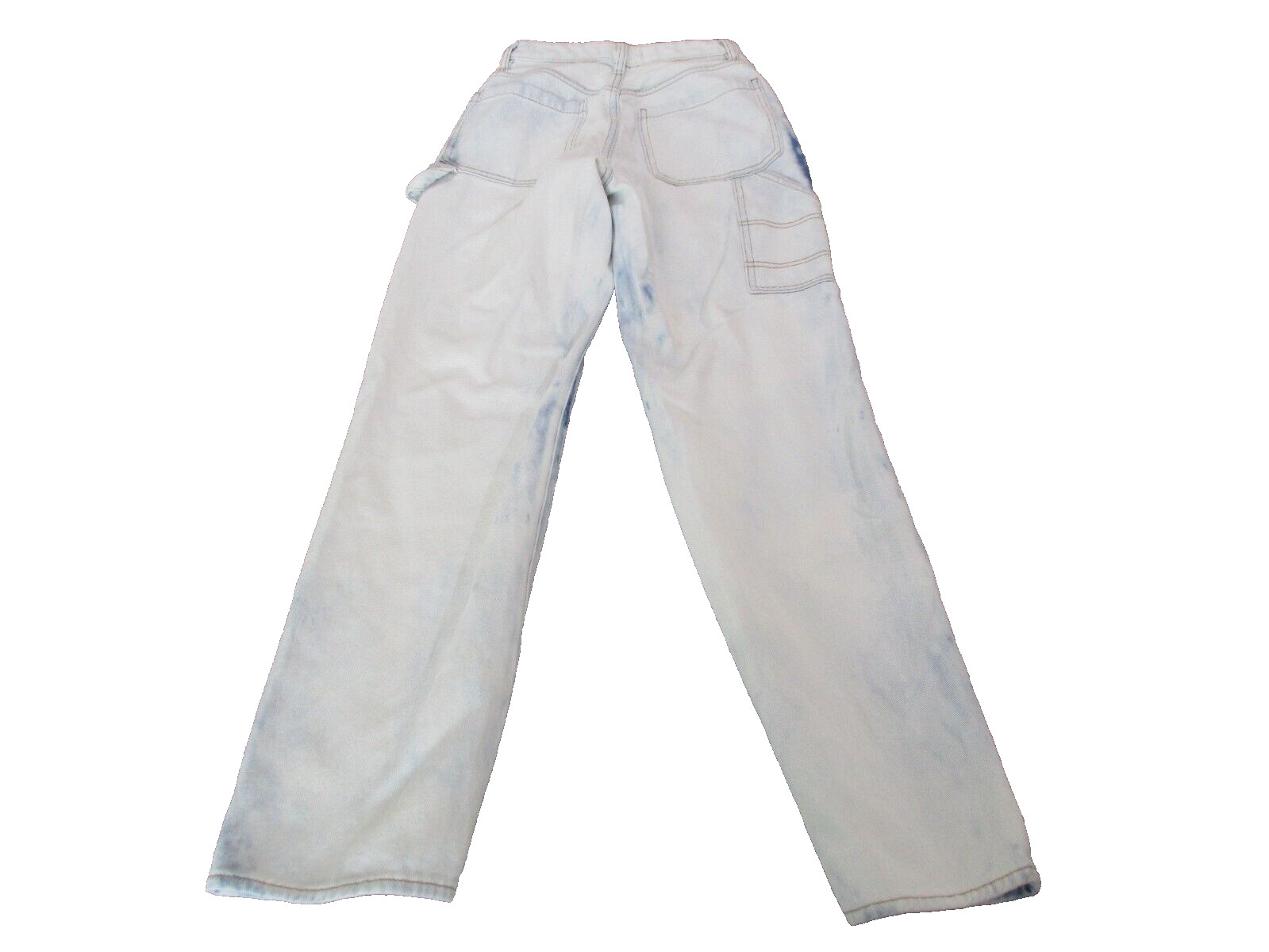 Pacsun Jeans Womens 25 Bleach White Blue Carpenter