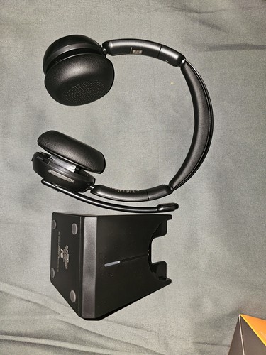 LEVN Wireless Bluetooth Headset With Noise Canceling Microphone & Charging Base - Zdjęcie 6 z 6