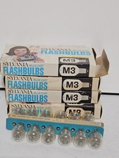 vintage sylvania blue dot flashbulbs m3 lot of 4 full 12 count boxes