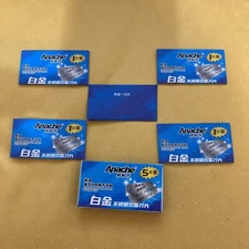 5 Double Edge Razor Blades, Apache Platinum Chrome