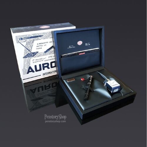 Aurora 100th Anniversary Internazional Black Fountain Pen LE (19-AN) New - Picture 3 of 9