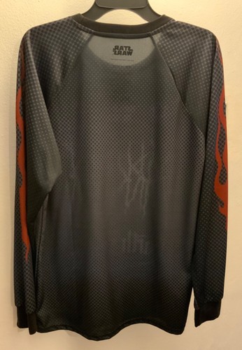 Star Wars Darth Vader Graphic Men’s Hockey Jersey dark gray Shirt Size Large - Picture 6 of 6