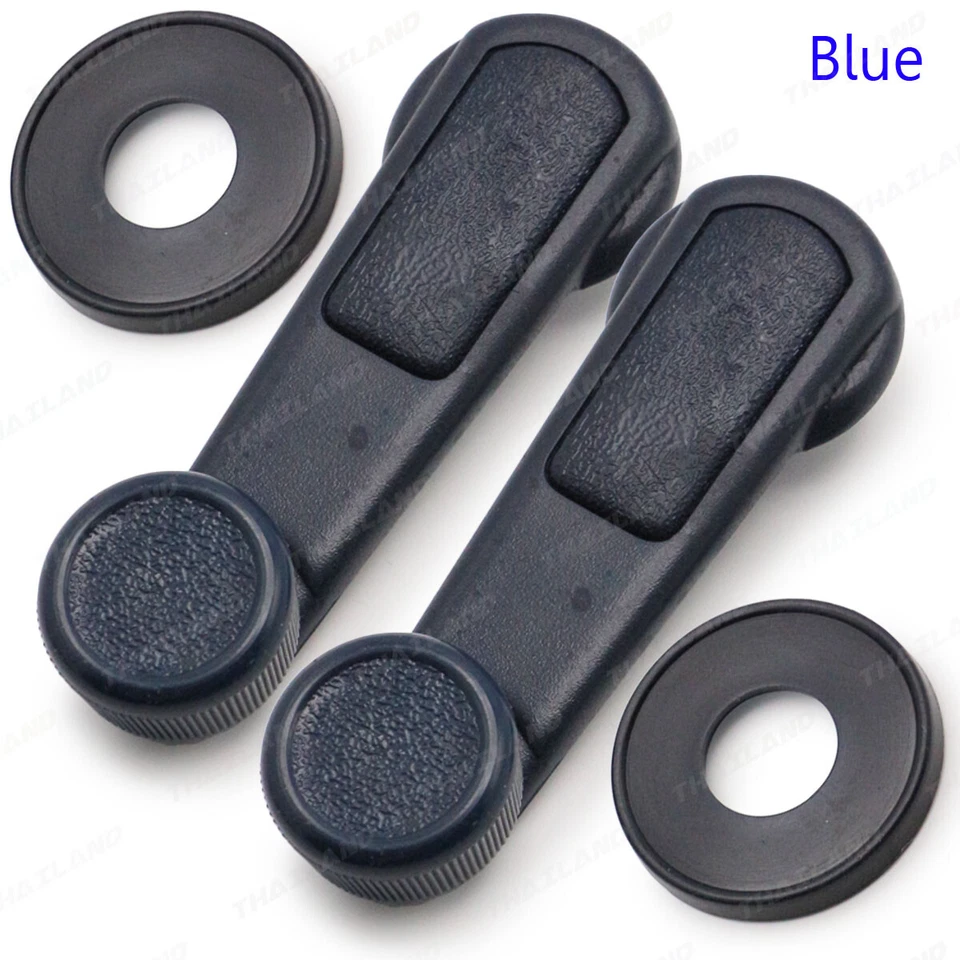 Pair Blue Windows Crank Handle For Mitsubishi Cyclone L200 Lancer 1986 2005 - Изображение 3 из 4
