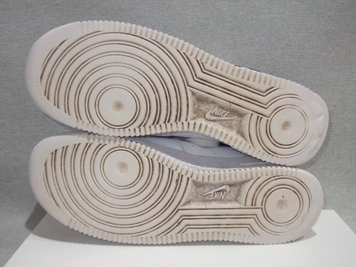 NIKE Air Force 1 '07 Scarpe da Ginnastica Basse Uomo Bianco/Nero TAGLIA UK 10,5 - SUOLA DANNEGGIATA - Foto 12 di 15