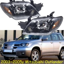  2PCS Front Head lamp Headlights Assembly For Mitsubishi Outlander 2003-2005