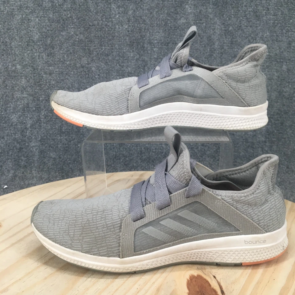 Adidas Shoes Mens 10.5 Edge Lux Lace Up Low Top Running Sneakers Grey Fabric - Image 2 of 4