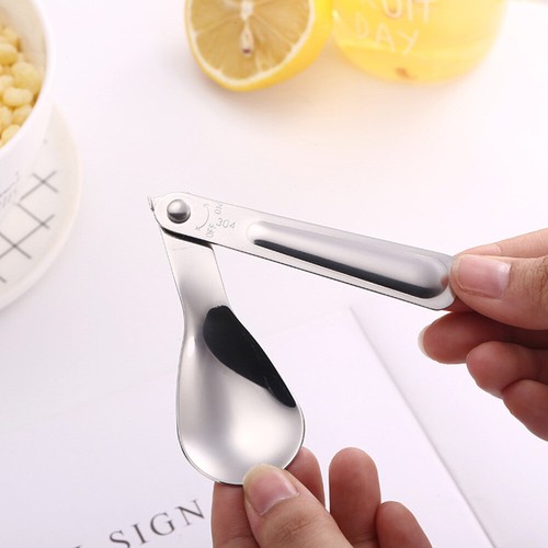 2PCS Folding Handle Spork Soup Spoons Lightweight Titanium Utensil - Picture 9 of 12