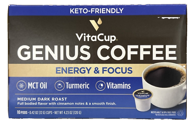 Buy VitaCup Genius Keto Coffee Pods - 00755 online | eBay