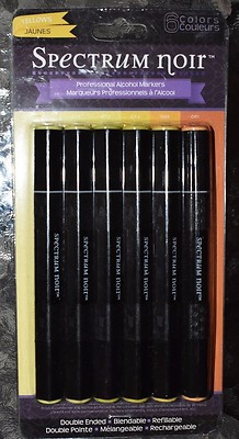 Spectrum Noir Marker Set Next Generation, Yellows, 6 Piece (Brand New)