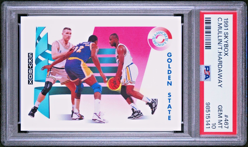 CHRIS MULLIN/TIM HARDAWAY Warriors HOF 1991 Skybox #467 PSA 10 Gem Mint Pop 3 - 第 1/2 張圖片
