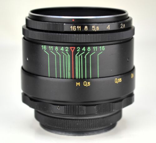 SERVICED 1973 KMZ EXPORT SOVIET USSR 8-BLADES Helios-44-2 SLR LENS f2/58 M42 (4) - Picture 4 of 9