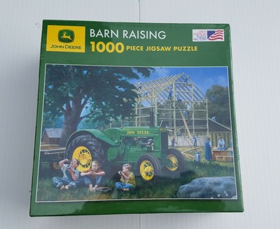 Great American Puzzle Factory John Deere Barn Raising 1000 Piece Jigsaw Puzzle 8678 Puzzles Jigsaw Puzzles Kiririgardenhotel Com