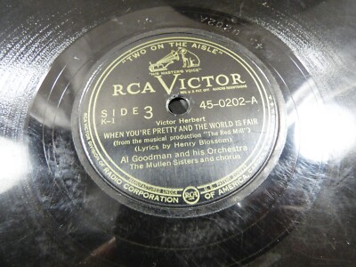 VTG Victor red label 64260 64644 lot of 4 one side RCA black