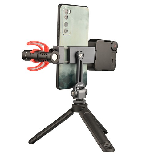 Cell Phone Tripod Monopod Mount Adapter with Cold Shoe for iPhone 13 12 Pro Max - 第 3/10 張圖片