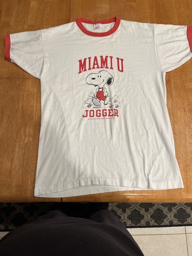 80’s Champion Single Stitch T Miami U Jogger Snoopy XL/Large