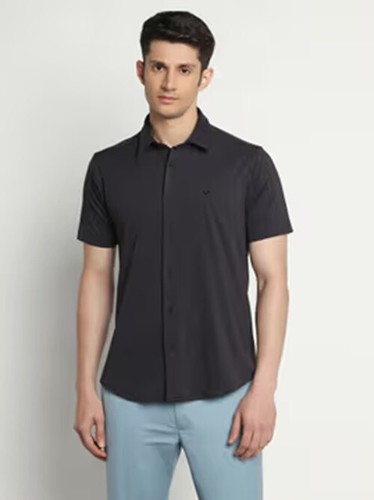 Calvin Klein Men's Liquid Touch Solid Knit Short Sleeve Shirt, Black XXL - Bild 1 von 2