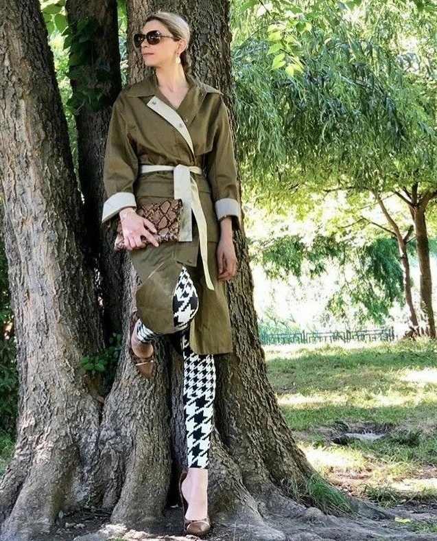 H&m green trench coat cheap