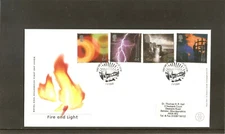 Fire and Light. 01-02-2000.  With Insert. Edinburgh pic pmk.