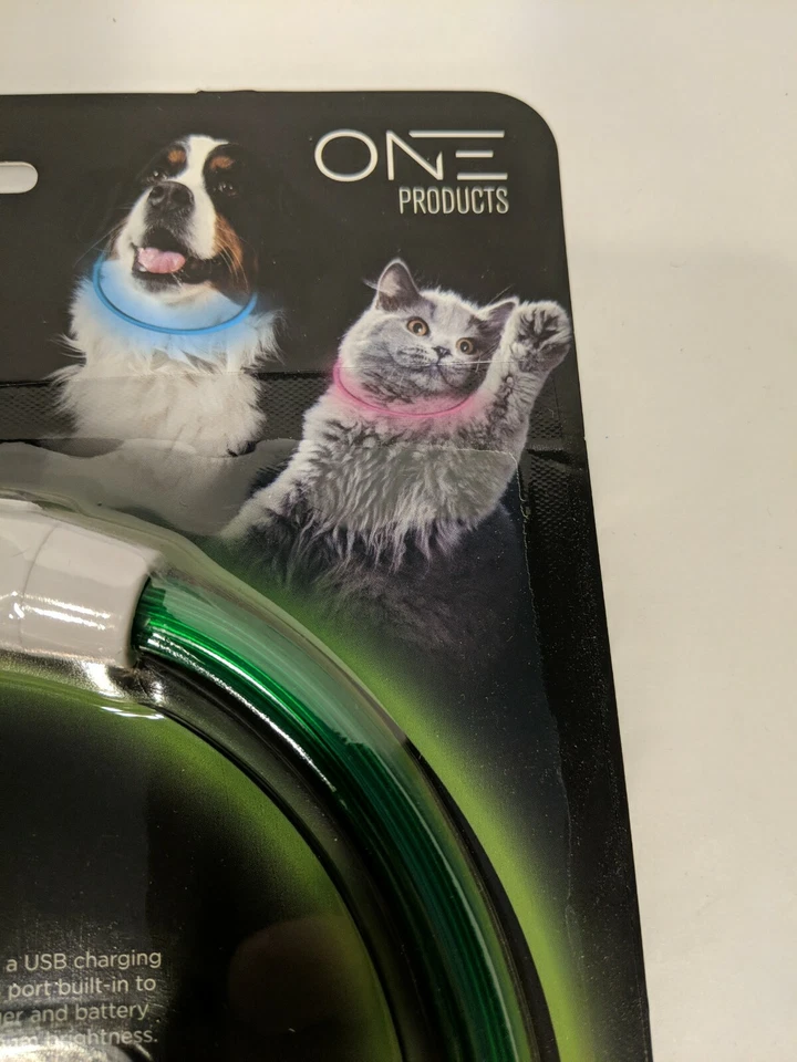 EZ Spot LED Pet Collar By One Products Blue Customize The Size Rechargeable W5 - Image 3 of 4