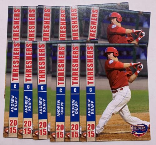 ANDREW KNAPP 2015 Grandstand Clearwater Threshers 12ct lot