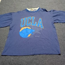 VINTAGE UCLA V Stitch Shirt Adult XL Blue USA Made Final PLAY 90s