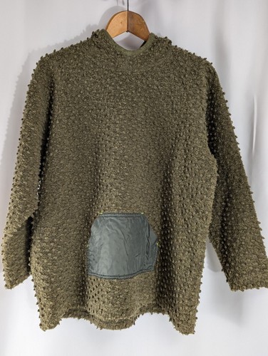 Vintage Oilily Deep Nubby Wool Blend Fleece boys girls kids 14 176 Hoodie RARE