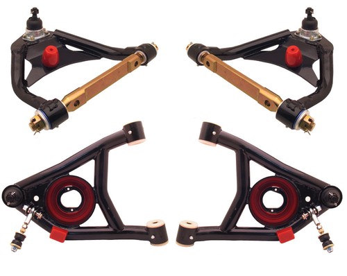 GM 1964-72 A-Body Chevelle Front Rear Black Disc Brake 8" Booster Control Arm - Picture 5 of 12