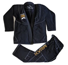 Sold out! KVRA PRO black A0 Jui-jitsu Martial Arts GI Unisex Kimono Adult pants