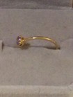 NATURAL BLUE TANZANITE NOT ENHANCED 925 SILVER STAMPED GOLD PLATED RING SIZE 7 — photo 2