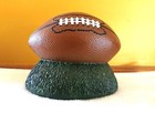FOOTBALL SHAPE COIN BANK BY ACCENTS UNLIMITED INC*HARD RESIN*EXCELLENT CONDITION — photo 1