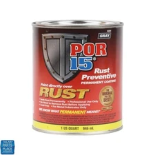 POR-15 Rust Preventive Coating Gray Quart Stop Rust & Corrosion Permanently New