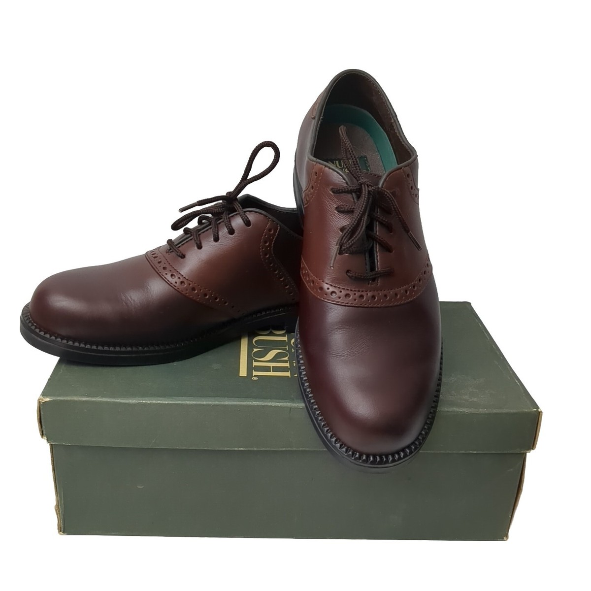 Nunn Bush Monroe 83910-51 Saddle Two Toned Plain Toe Oxford Shoes