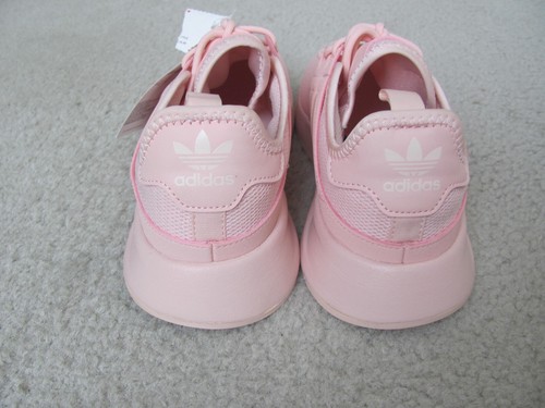 Adidas Girl's Pink W/ White Stripes Athletic Shoes Youth Size 4-NWT - Picture 4 of 10