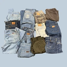 Vintage 70s 80s Adult Wrangler, Lee, Levis Orange Tab Wholesale Bulk Lot 12 pcs