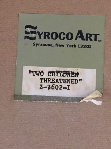 Vintage PR. SYROCO ART Prints FRAMES The Juggler, Two Children Threatened - Picture 5 of 6