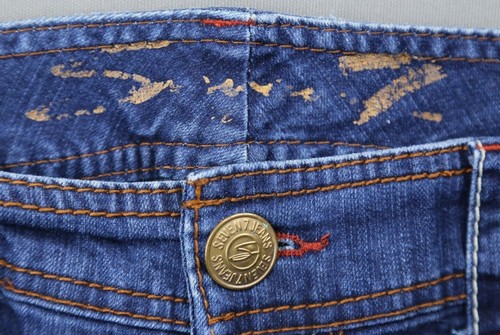 Women's Seven7 Luxe Jeans Skinny Thick Stretch Embroidered Crop Size 18 (38x19) - Picture 4 of 12