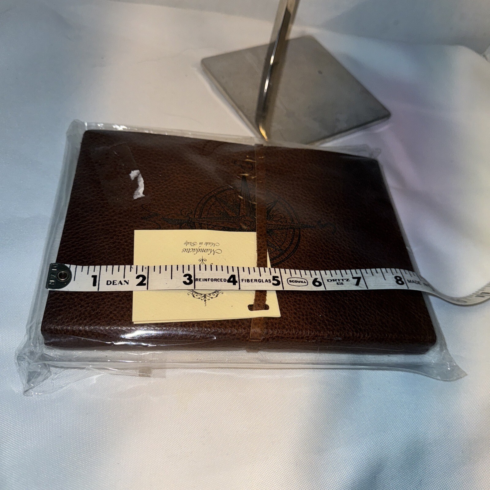 Manufactus Made in Italy A5 Genuine Leather Journal Compass New Sealed