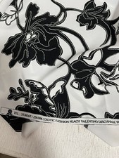 Vintage Floral Exotic Fashion Peach Valetino Fabric Material  207cm x 111cm