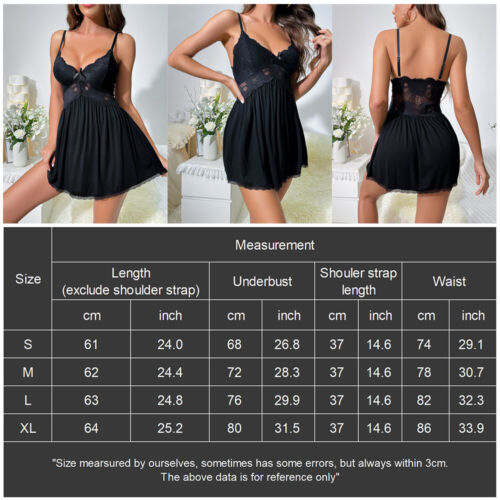 Lot Sexy-Lingerie Women Lace Slip Dress Underwear Babydoll Nightwear Sleepwear - Picture 115 of 457