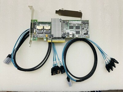 LSI 9264-8i 6GB PCI-E RAID CONTROLLER 256MB 2*SFF-8087 to (4)7 -Pin SATA