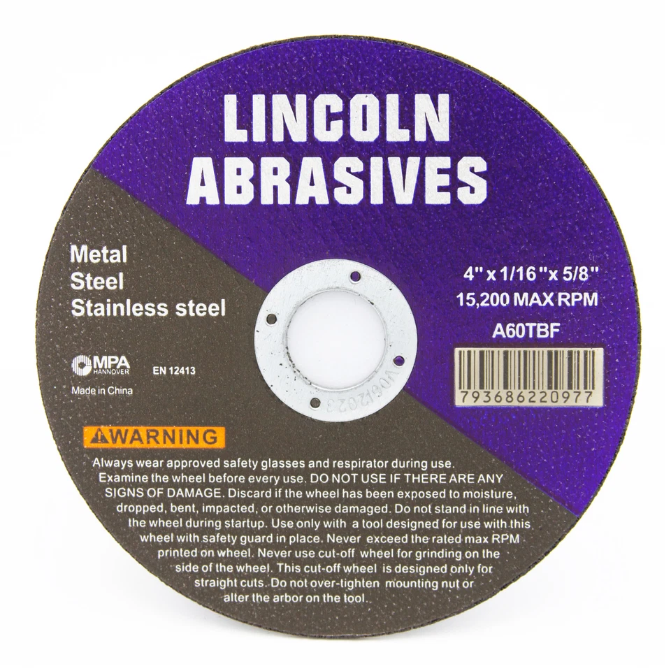 200 Pack 4" X 1/16" X 5/8" Cut-off Wheels Cutting Discs Stainless Steel & Metal - Image 2 of 4