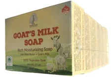 6 - Pack Goat's Milk Soap (With Shea Butter) 100% Vegetable Base