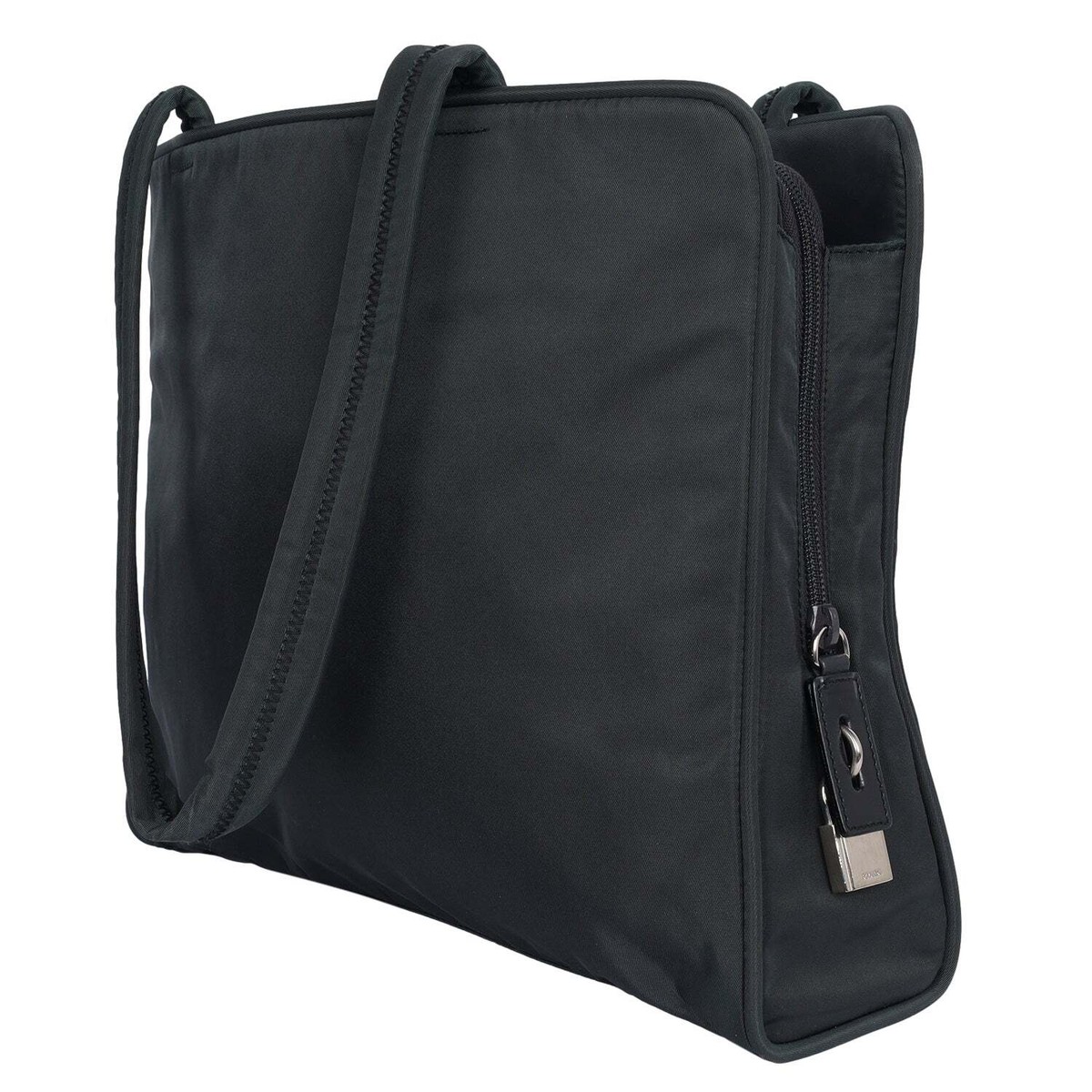 バッグ PRADA TESSUTO NYLON SACOCHE SHOULDER BAG Prada Tessuto Nylon Saffiano Pocket Messenger Shoulder Bag Black
